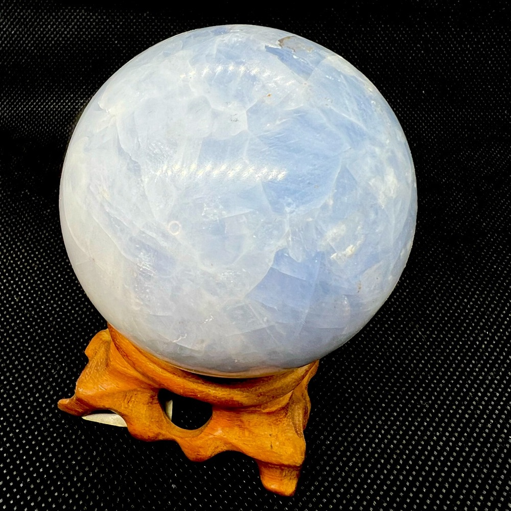 Blue Calcite Sphere 12oz